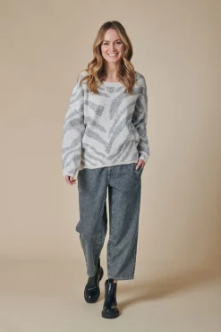Sale ZHNINA ZEBRA Damen Pullover & Strick